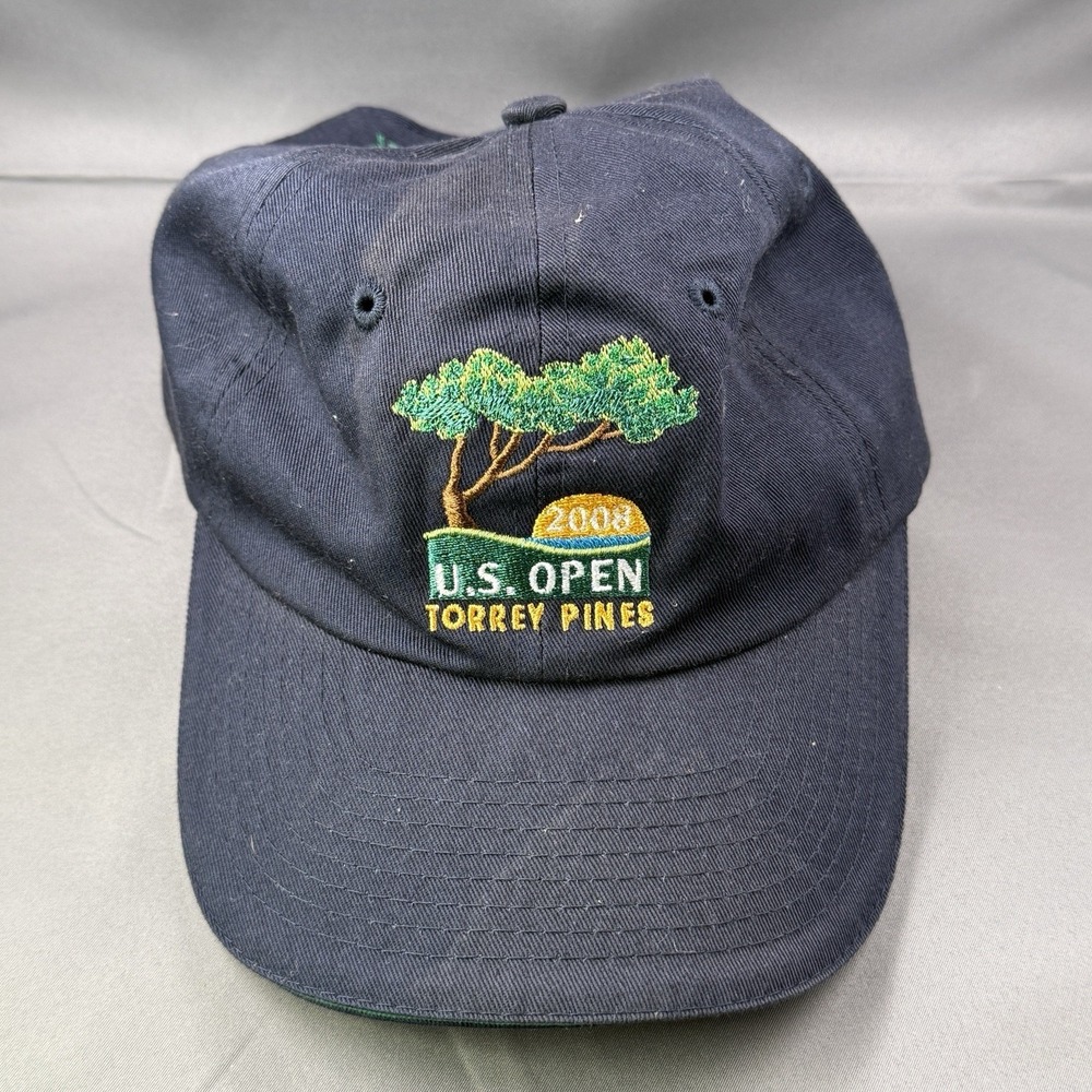 2008 U.S. Open Hat Cap Strap Back Torrey Pines USGA‎ Member Golf Tournament Mens